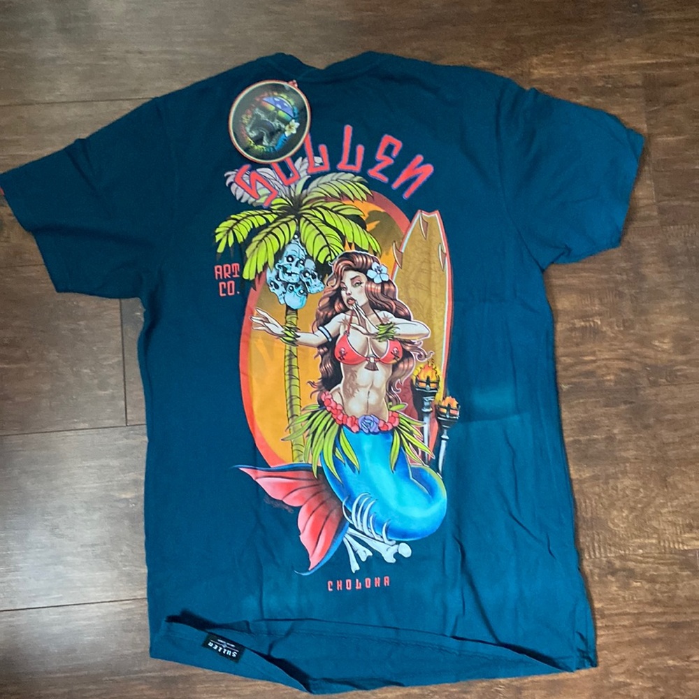 Brand new sullen art shirt with tag. Size Medium. Dark blue color .